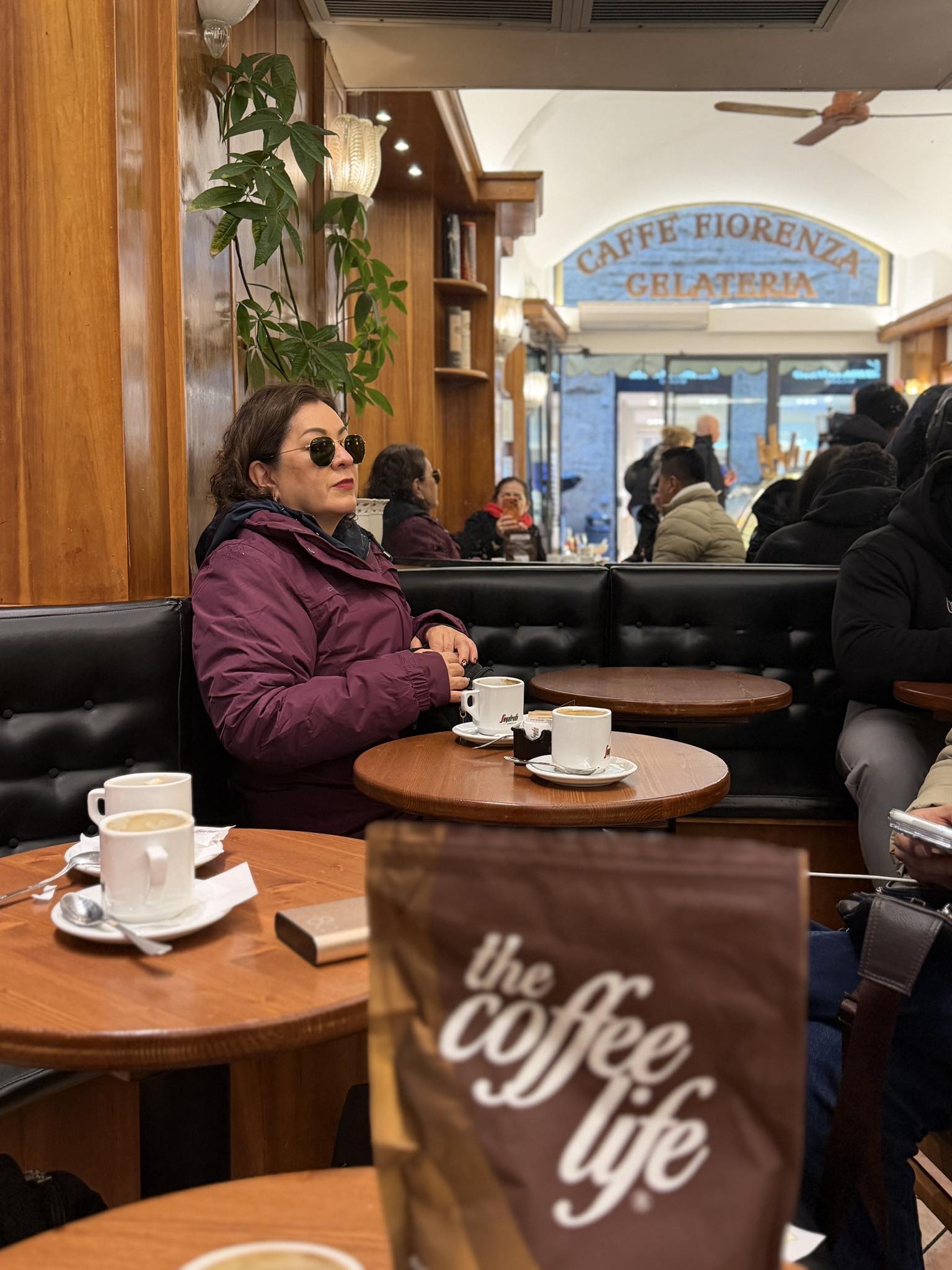 Lorena Flores disfrutando en Europa